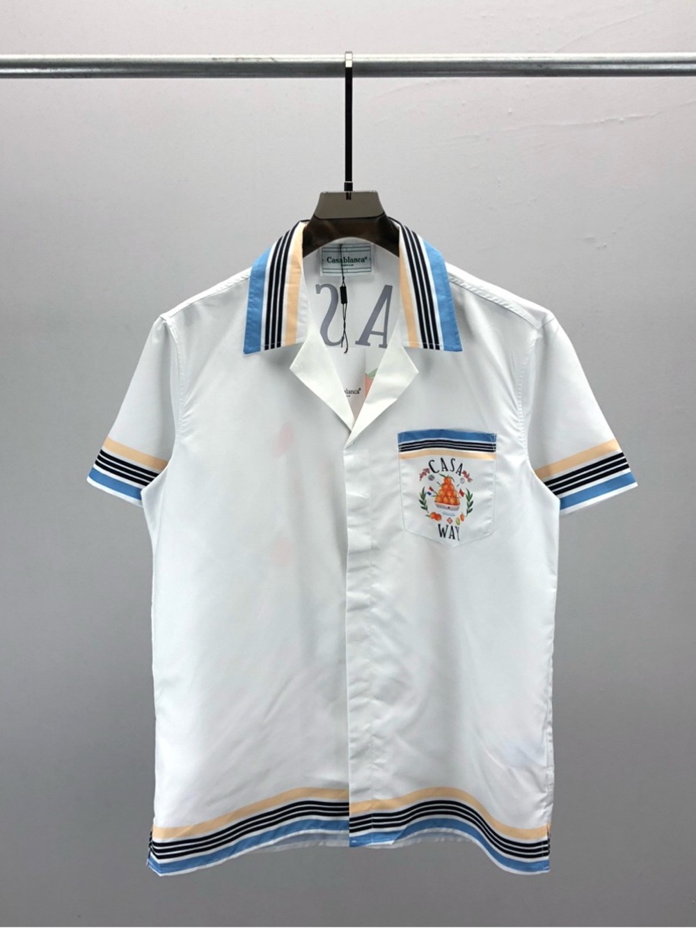Casablanca Embroidered Short-Sleeve Shirt